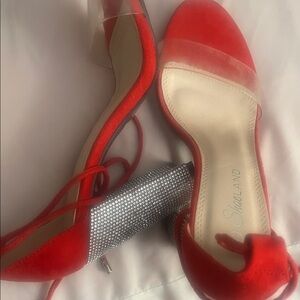 Red and Silver Women's Shoes